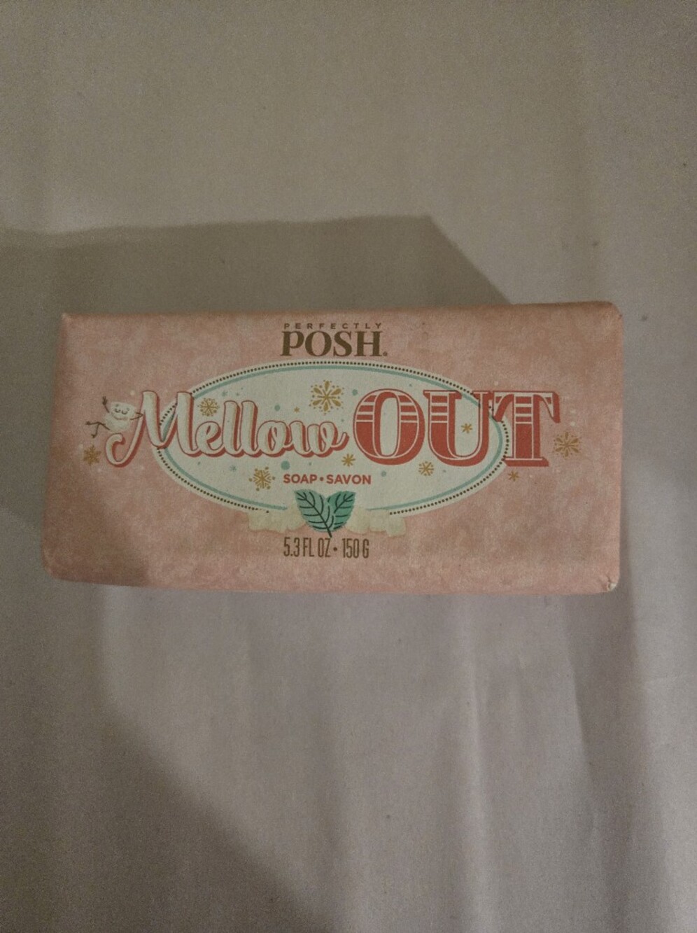 Perfectly Posh Mellow Out Soap - Soft Pink Packaging